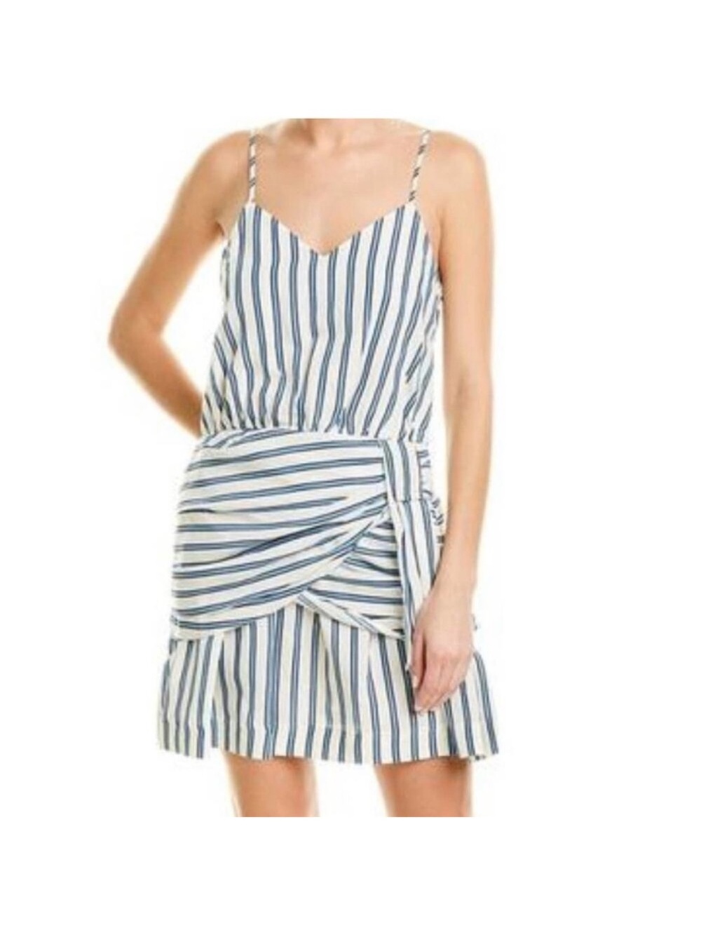 Derek Lam 10 Crosby Charlotte Striped Tie Dress Size 4